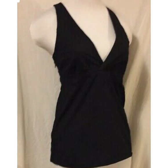 Tulle M black sleeveless blouse - Picture 2 of 8